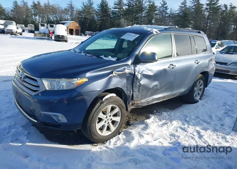 2013 Toyota Highlander Base Plus V6 from USA, damaged, VIN 5TDBK3EH6DS259582